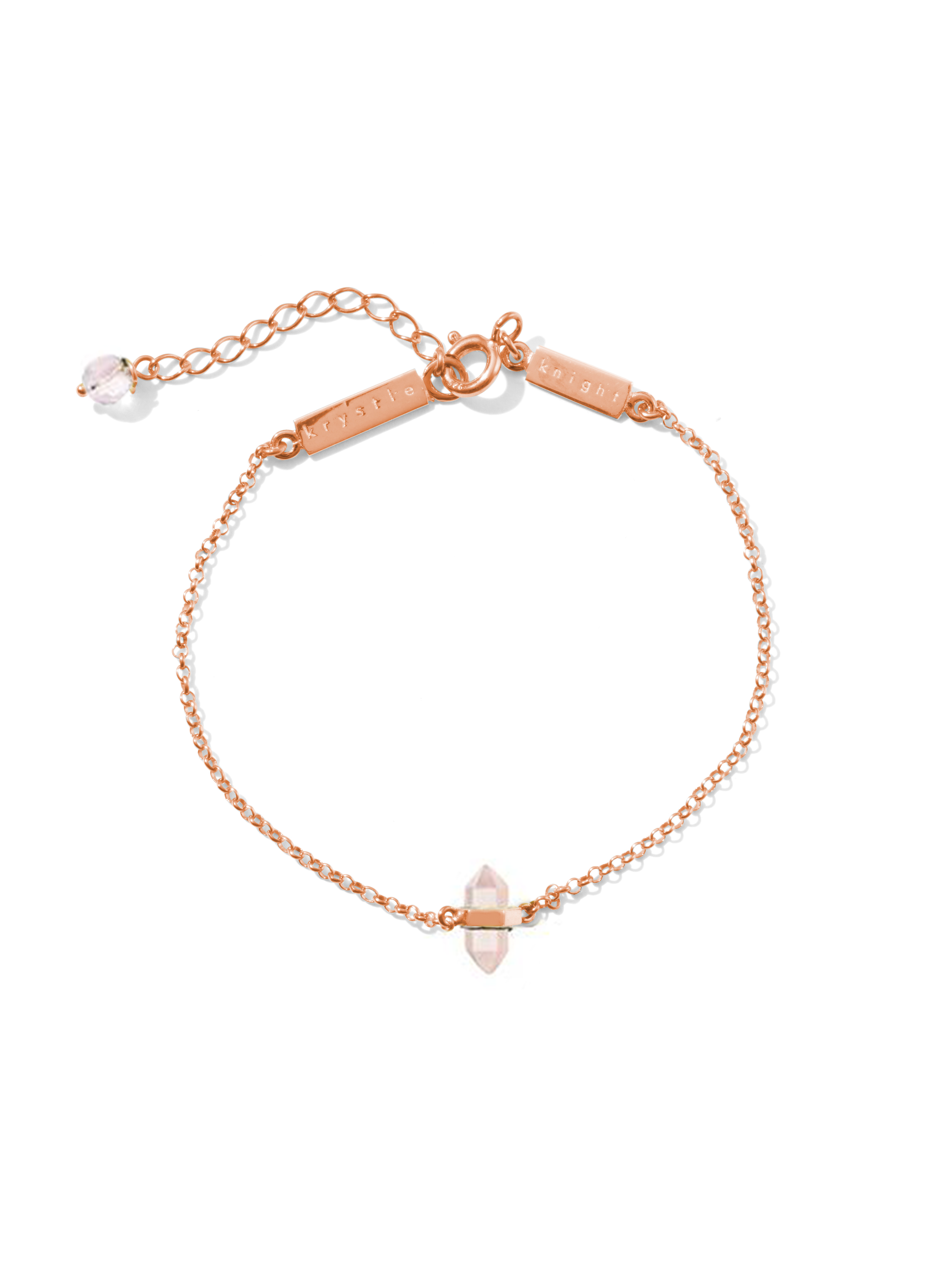 calming quartz bracelet | rose quartz