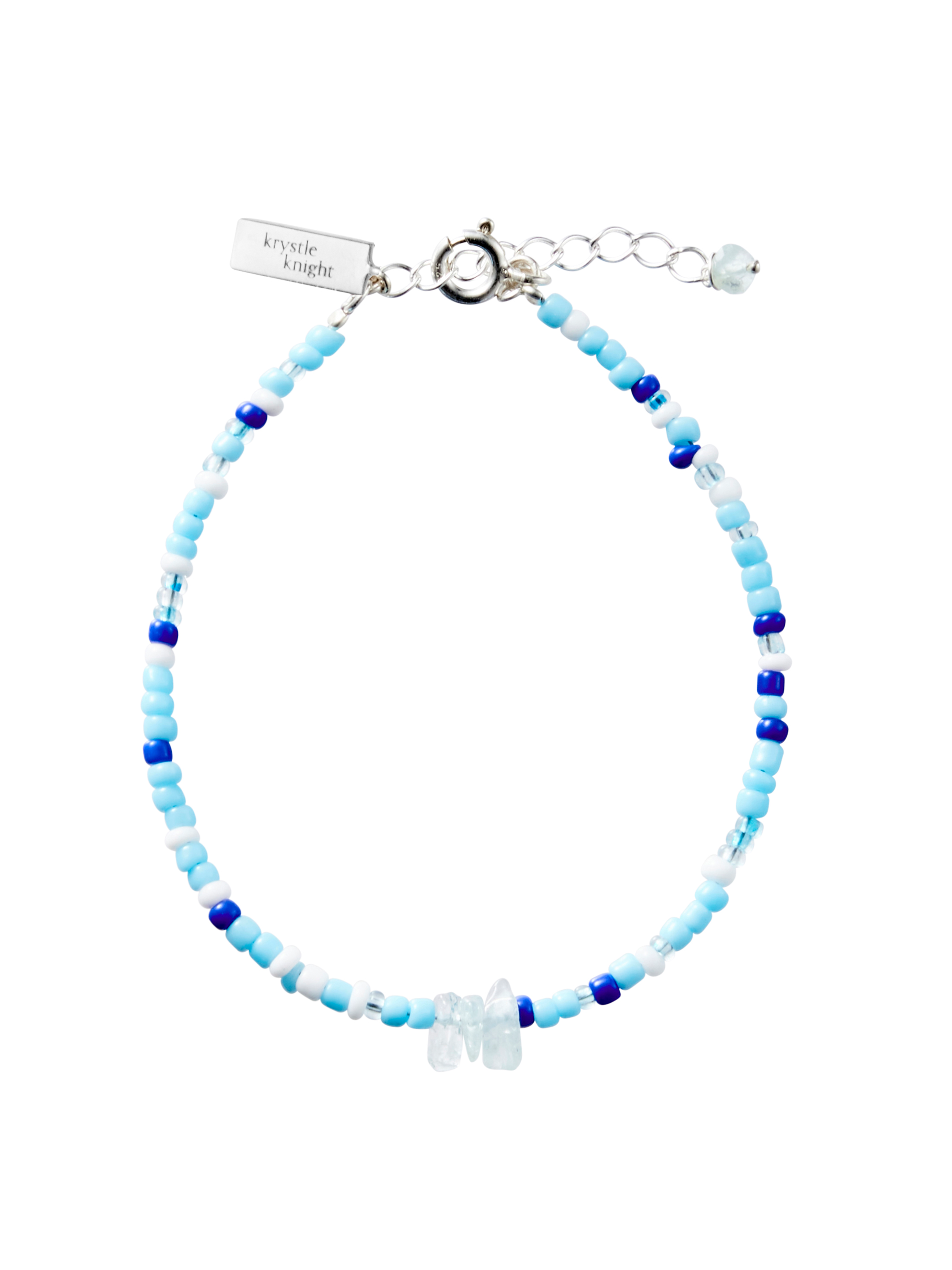 little kkj | seaside bracelet | aquamarine