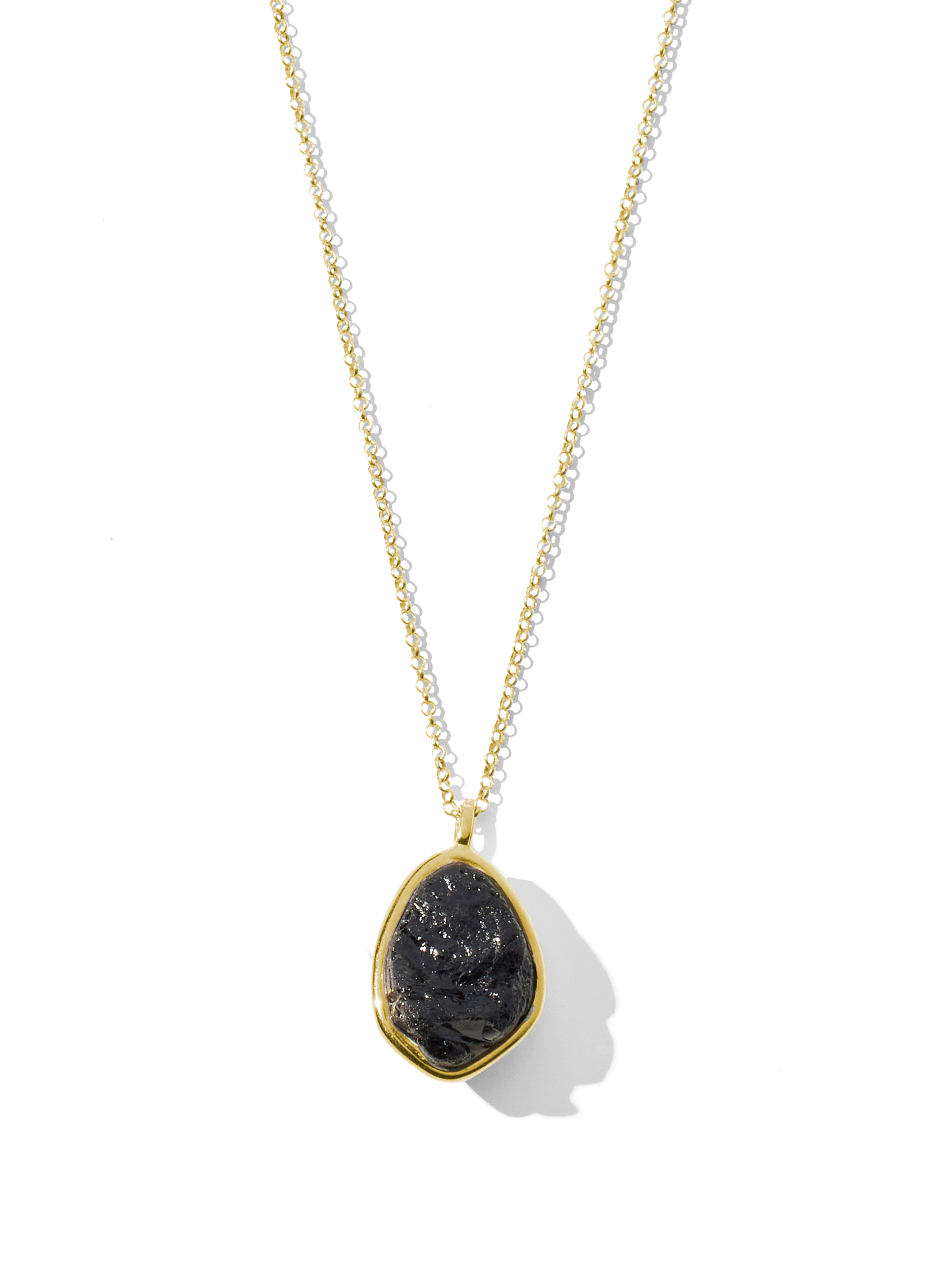 azalea necklace | black tourmaline
